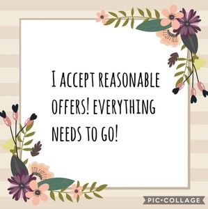 Accepting offers, bundles, etc!